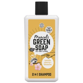Marcel's Green Soap - 2in1 Shampoo Vanilla & Cherryblossom - With Aloë Vera and Natural Glycerine - 100% Eco friendly - 100% Vegan - 97% Biodegradable - 500 ML