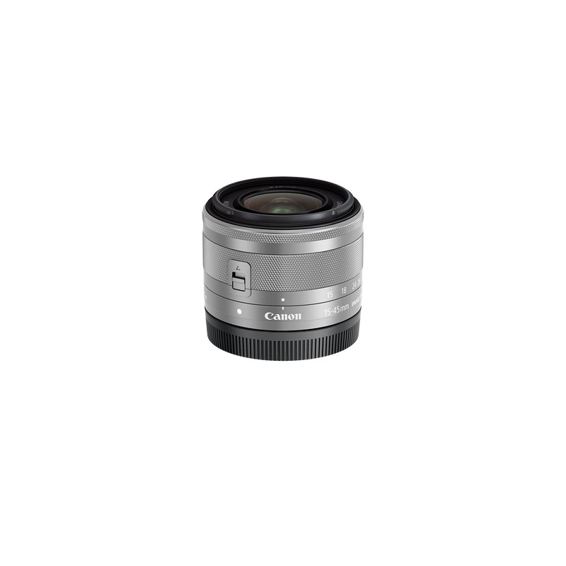 Canon EF-M 15-45mm f/3.5-6.3 Image Stabilization STM Zoom Lens (Silver)