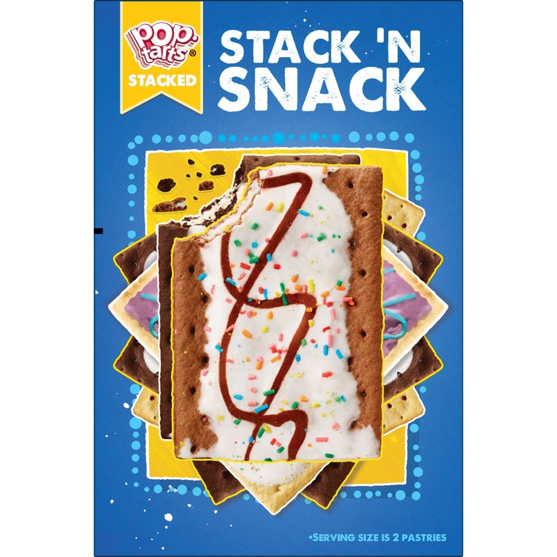 Pop-Tarts Toaster Pastries, Breakfast Foods, Kids Snacks, Unfrosted Strawberry, 13.5oz
