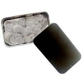 200 pcs 1/2 Inch Premium Thick Pipe Screens 304 Stainless Steel, 0.5" Pipe Screen Filters with Metal Storage Box