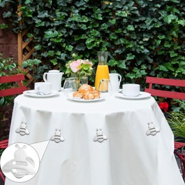 Mbsomnus Pack of 8 Tablecloth Weights for Outdoors, Extra Heavy Magnetic Tablecloths, Weights Outdoor Weights Table Cloth Weights Stainless Steel Bee for Curtains, Shower Curtain, Whiteboard, Fridge