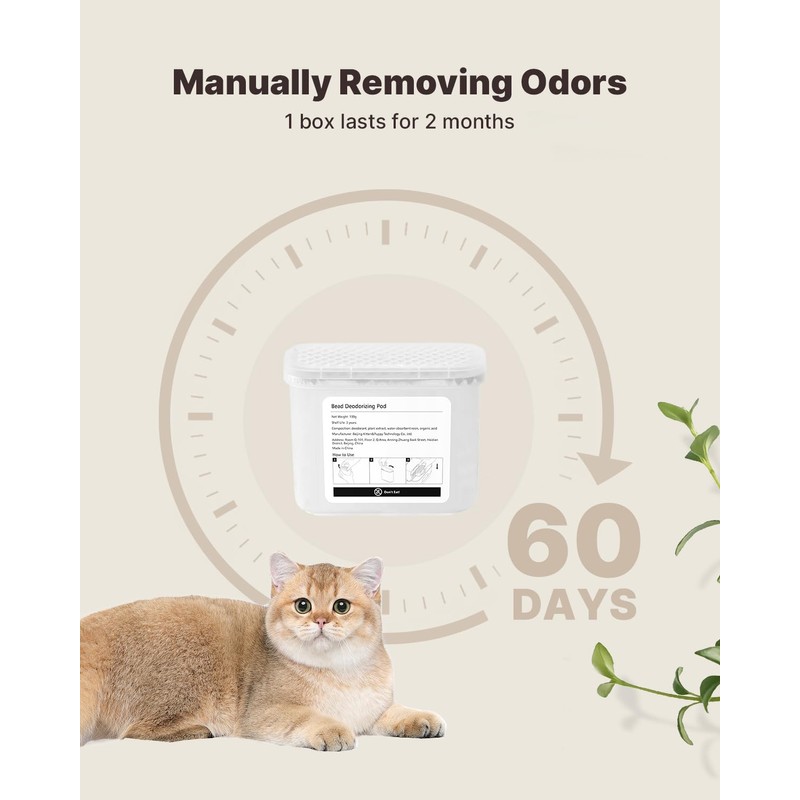 PAWBBY Aromatic Hvdrocarbons Deodorizing Pod for Self Cleaning Cat Litter