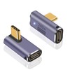 Poyiccot USB C Right Angle Adapter, [240W Fast Charging &