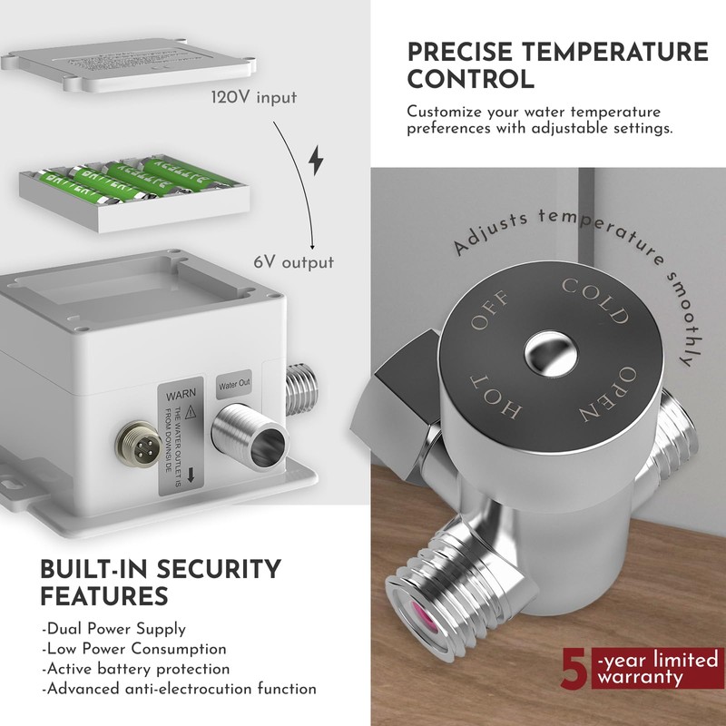 PRIMSOPH Waterfall Automatic Motion Sensor Hands Free Electronic Infrared Smart