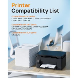 E-Z Ink TN760 Toner Cartridge with Chip Replacement for Brother TN-760 TN730 TN-730 TN760 Toner for Brother DCP-L2550DW HL-L2350DW L2395DW L2390DW L2370DW MFC-L2710DW L2750DW L2730DW Printer (1 Pack)