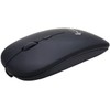 GeneralKeys 2er-Set Akku-Mini-Maus Bluetooth mit Scrollrad, BT 5.2, 2,4 GHz,