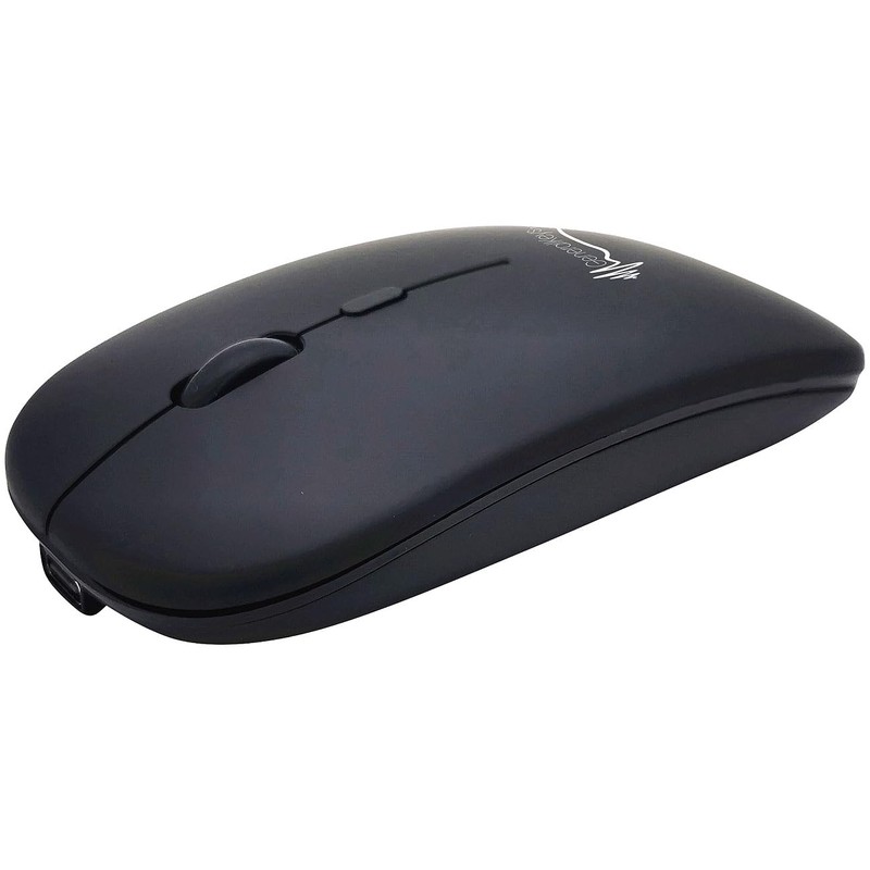 GeneralKeys 2er-Set Akku-Mini-Maus Bluetooth mit Scrollrad, BT 5.2, 2,4 GHz,