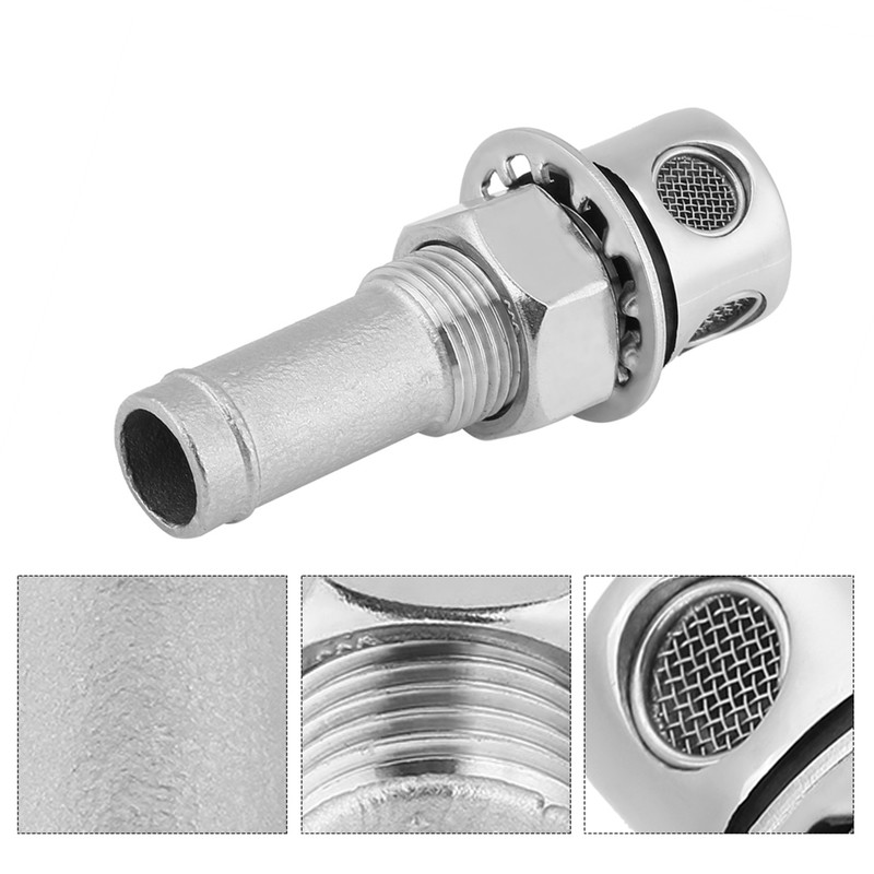 Stainless Steel Marine Boat Straight Fuel Gas Tank Vent With