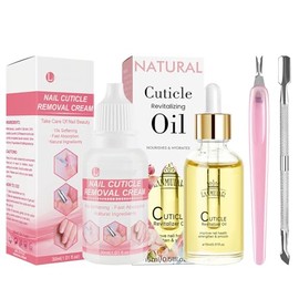 Nagelhautentferner, Profi Cuticle Remover Tools Set, Erweicht Nagelhaut, Entfernt tote Hautzellen, Hände Füße Nagelpflegeset mit Nagelhauttrimmer, für Maniküre und Pediküre