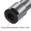 sourcing map Router Collet Extension Rod Converter Adapter 6.35mm to