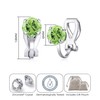 Philip Jones Light Green Crystal Clip On Earrings Created with