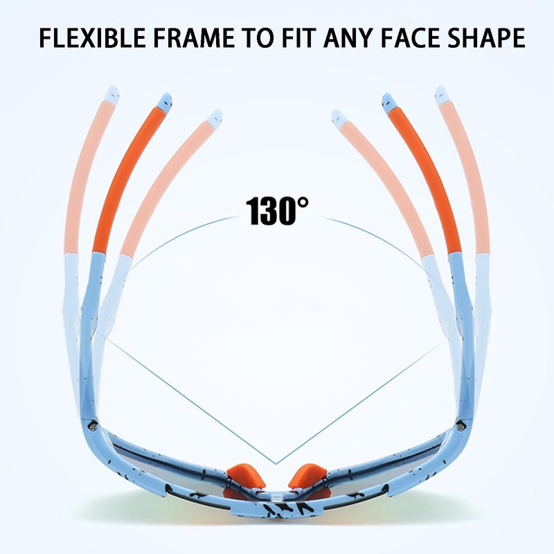 Children's Cycling Glasses Sports Glasses (Blue)