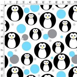 GRAPHICS & MORE Cute Penguin Black and White Premium Gift Wrap Wrapping Paper Roll