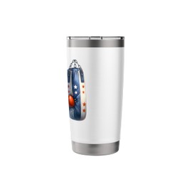 Boxing Gym Gnome With Punching Bag Hanger Funny America Stainless Steel Insulated Tumbler