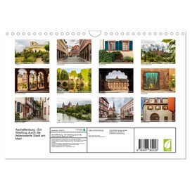 Aschaffenburg - Ein Streifzug durch die liebenswerte Stadt am Main (Wandkalender 2026 DIN A4 quer), CALVENDO Monatskalender: Die Fotografin zeigt ... mit dem mediterranen Flair. (CALVENDO Orte)