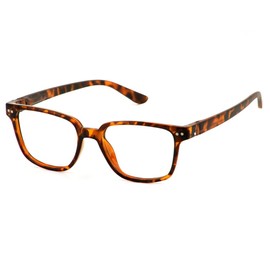 BUNNY EYEZ Readers ANDREW BLUE LIGHT Reading Glasses with a Tiltable & Flippable Frame, Chic & Modern Design (Tortoise Blue Light, 2.00)