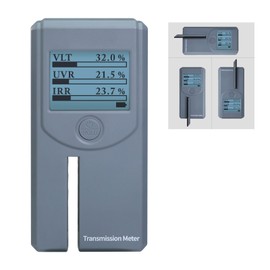 Tint Meter Portable Window Tint Meter Automatic Rotating Screen Window Tint Tester, Automatic Calibration, Measuring VL(Visible Light) UV IR Transmittance and Rejection of Windows, Solar Window Film