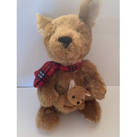 Weighted stuffed animal, kangaroo with 2 or 4 lbs, weighted plush, ready to ship, buddy, baby, washable