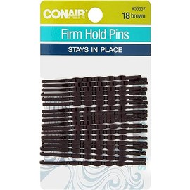 Scunci 18 Piece Firm Hold Bobby Pins Brown, 0.3 Ounce
