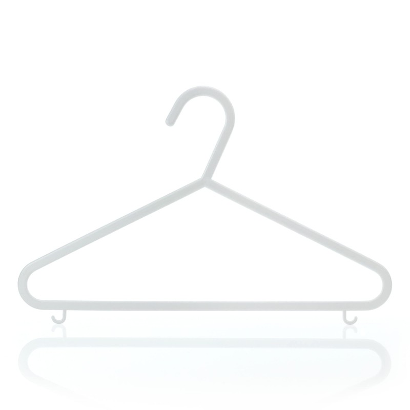 HANGERWORLD 18 Pack 11.8inch White Plastic Kids Hanger - Sized