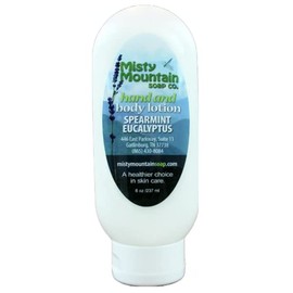 Spearmint Eucalyptus Hand and Body Lotion 8 oz. - Handmade by Misty Mountain Soap Co.