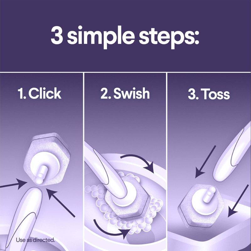 CLOROX Scentiva ToiletWand Toilet Cleaner Refills, Toilet brush, Lavender and