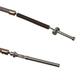 MOTOFLEX Simson SR4-2 Star, SR4-3 Sparrow, SR4-4 Hawk Rear Brake Cable, Outer Thread, Grey
