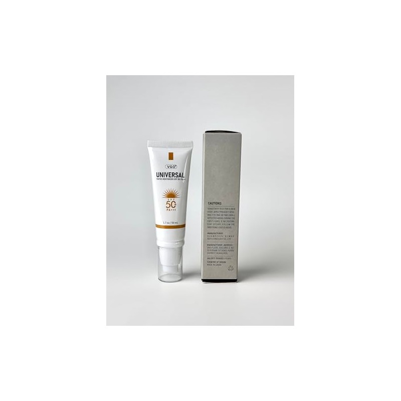 VGO Protector Solar Tintado Para Rostro Spf 50, Crema Solar