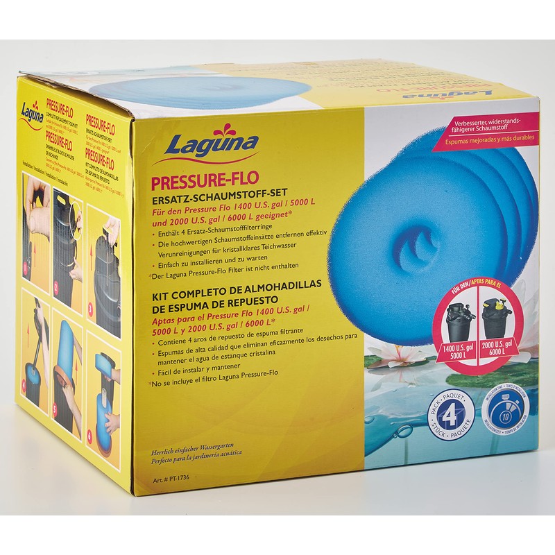 Laguna Replacement Foams for Pressure Flo 2500, 3000, 5000 and