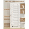 Delamu Adjustable Over the Door Pantry Organizer, 9-Tier Metal Pantry