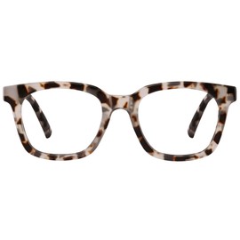 Jectieey Blue Light Blocking Glasses for Women Men, Fashion Squre Anti Eyestrain Glasses for Computer Gaming/Reading/TV(white quartz)