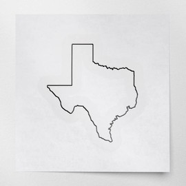 Decal Stickers of Texas Map Outline (Black) (Set of 2) Luxury Weatherproof Vinyl Decal Stickers for Laptop Desktop Smartphone Car Dirt Bike Wall Room Mason Jar Bathtub Door ANDstic006824BL03.24.22