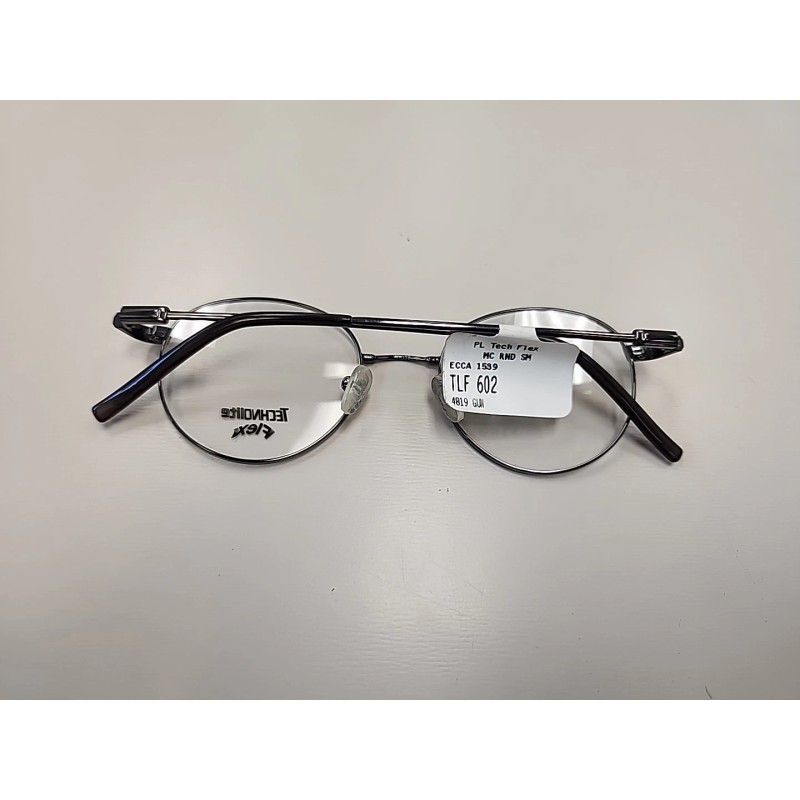 Technolite Flex Eyeglasses Frames TLF 602 GM Gunmetal Gray 48-19-140