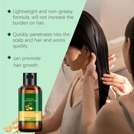 glaorius Angelica and Ginger Oil for Hair,Ginger Anti Hair Loss 7 Days,Strengthens Roots,Nourishing Hair Growth Serum for All Hair Types (5PCS)