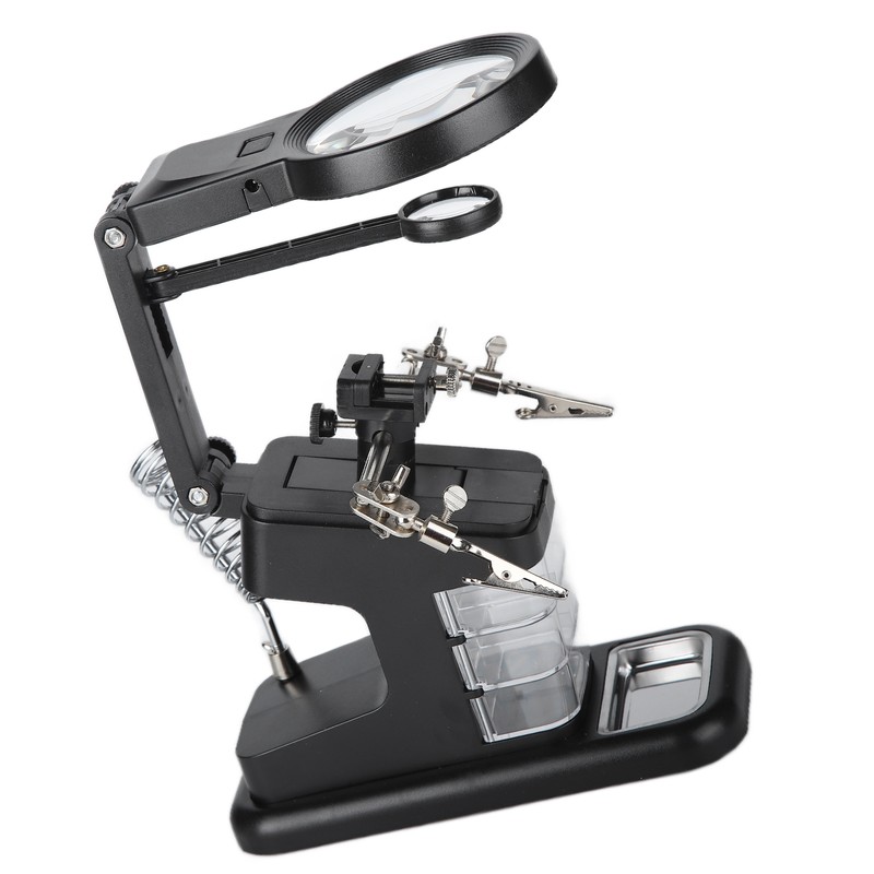 TH‑7026 Desktop Magnifying Glass with 10LED Light Welding Magnifying Glass