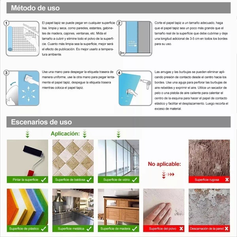 Papel Tapiz Autoadhesivo Para Paredes De Piedra 3d 45cm*10m