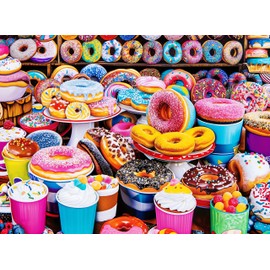 Puzzles for adults 1000 pieces，Family puzzle game toy puzzle, Donuts family puzzle - puzzle gift (Donut - B)