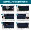 Turquoize Stretch Chesterfield Sofa Covers for Living Room Soft Sofa