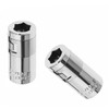 Screwdriver Bit Adapter, 2 Pcs 1/4" Square Drive To 1/4"
