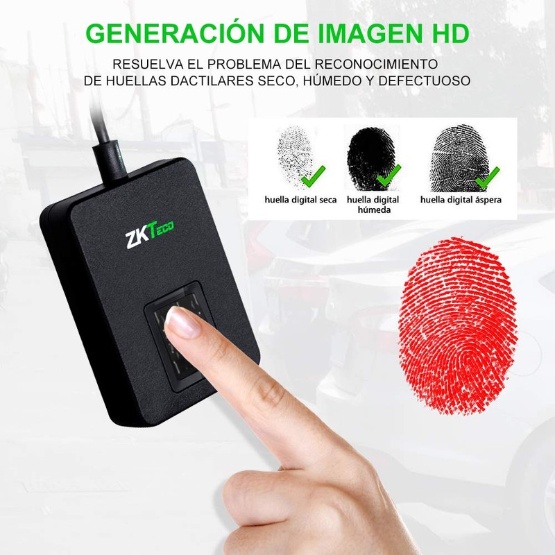 ZKT eco Lector de Huellas Digitales USB Lector de Huellas