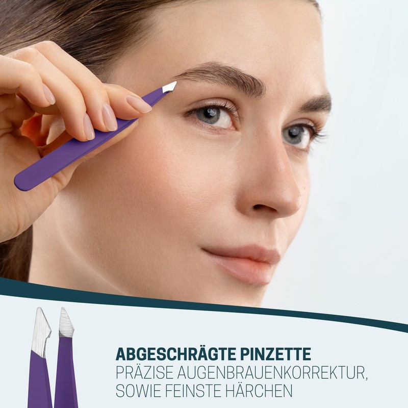KLINGENHELD® Precise Tweezers Set with Hand-Cut Tips - Perfect for