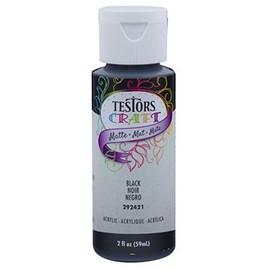 TESTOR 292421A 2 oz Black Matte Acrylic Paint