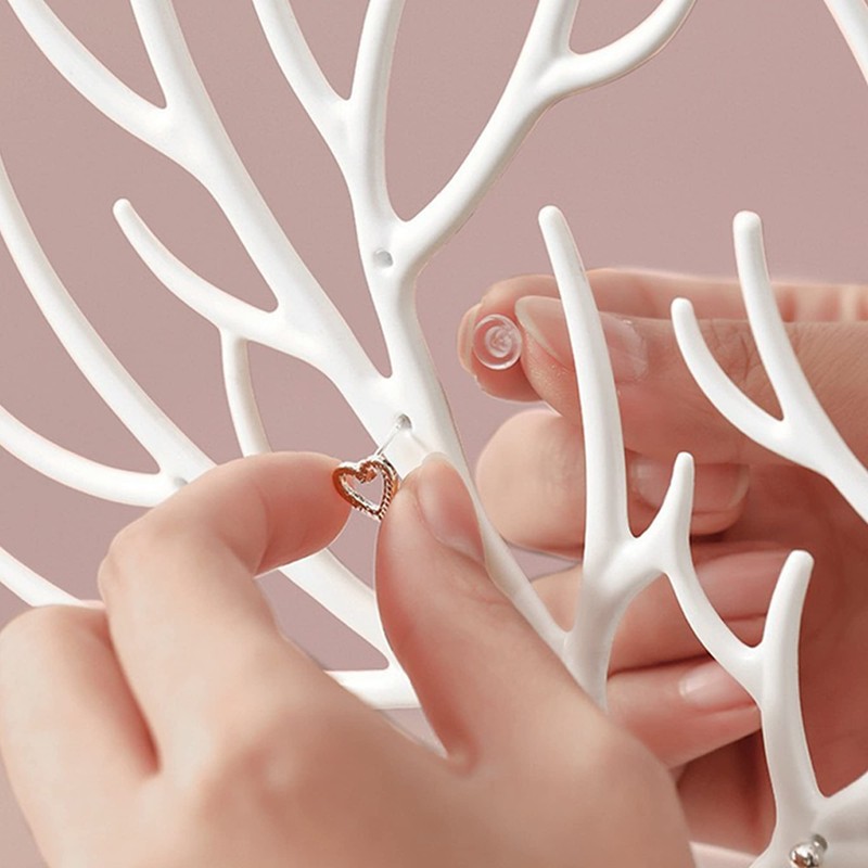 MORE&LESS Antlers Jewelry Display Stand with Aluminium alloy handle, Tree