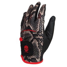 FLUO PYTHON BLACK Mens Golf Glove Left Hand Python Black Black V5 Snake Snake Snake (24LH_Left Hand)