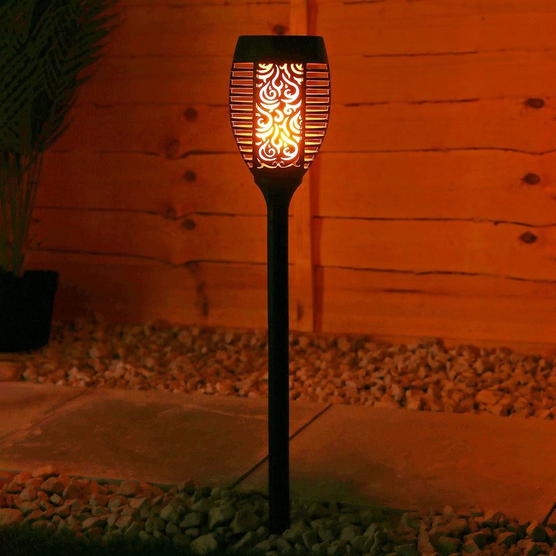 Solalite® 2 Pack 51 LED Solar Torch Light Dancing Flickering