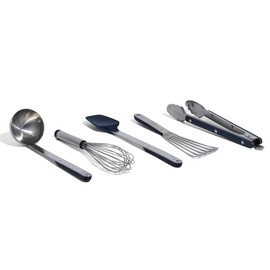 Made In Cookware - Stainless Steel Kitchen Utensil 5-piece Set - Ladle, Tongs, Whisk, Spoonula, Fish Turner
