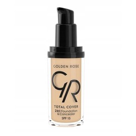 GOLDEN ROSE TOTAL COVER 2 IN 1 SPF15 FOUNDATION & CONCEALER 01 PORCELAIN
