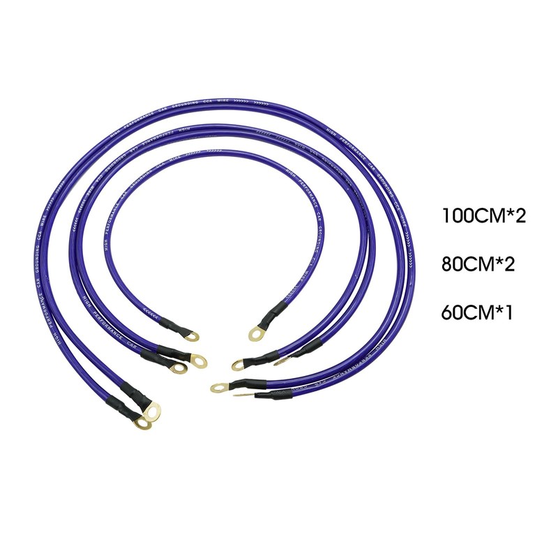 Car Grounding Wire Kit,5 in 1 Universal PVC Grounding Wire