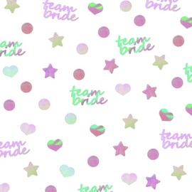 100PCS Team Bride Table Confetti,Glitter Wedding Table Confetti, Bridal Bachelor Shower, Engagement Party Decorations