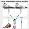 HUBEST Airbrush Quick Release Disconnect with G1/8" Male Plug, Badger
